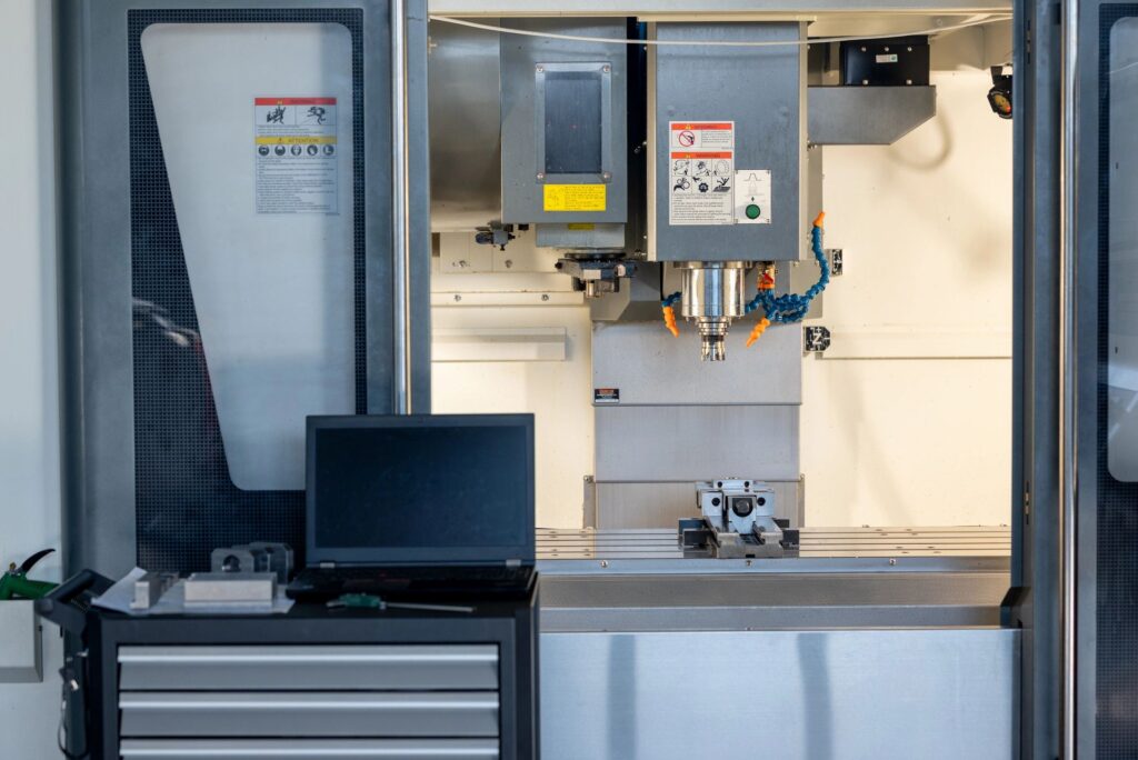 Industrial CNC Vertical Milling Machine Interior